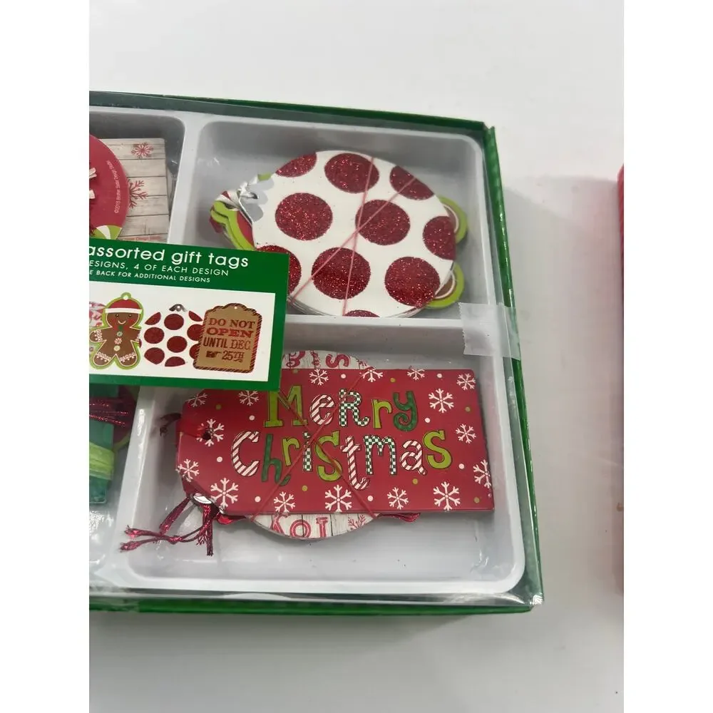 Set of Christmas Name Tags Presents Wrapping Holiday 50+ - Picture 6 of 8